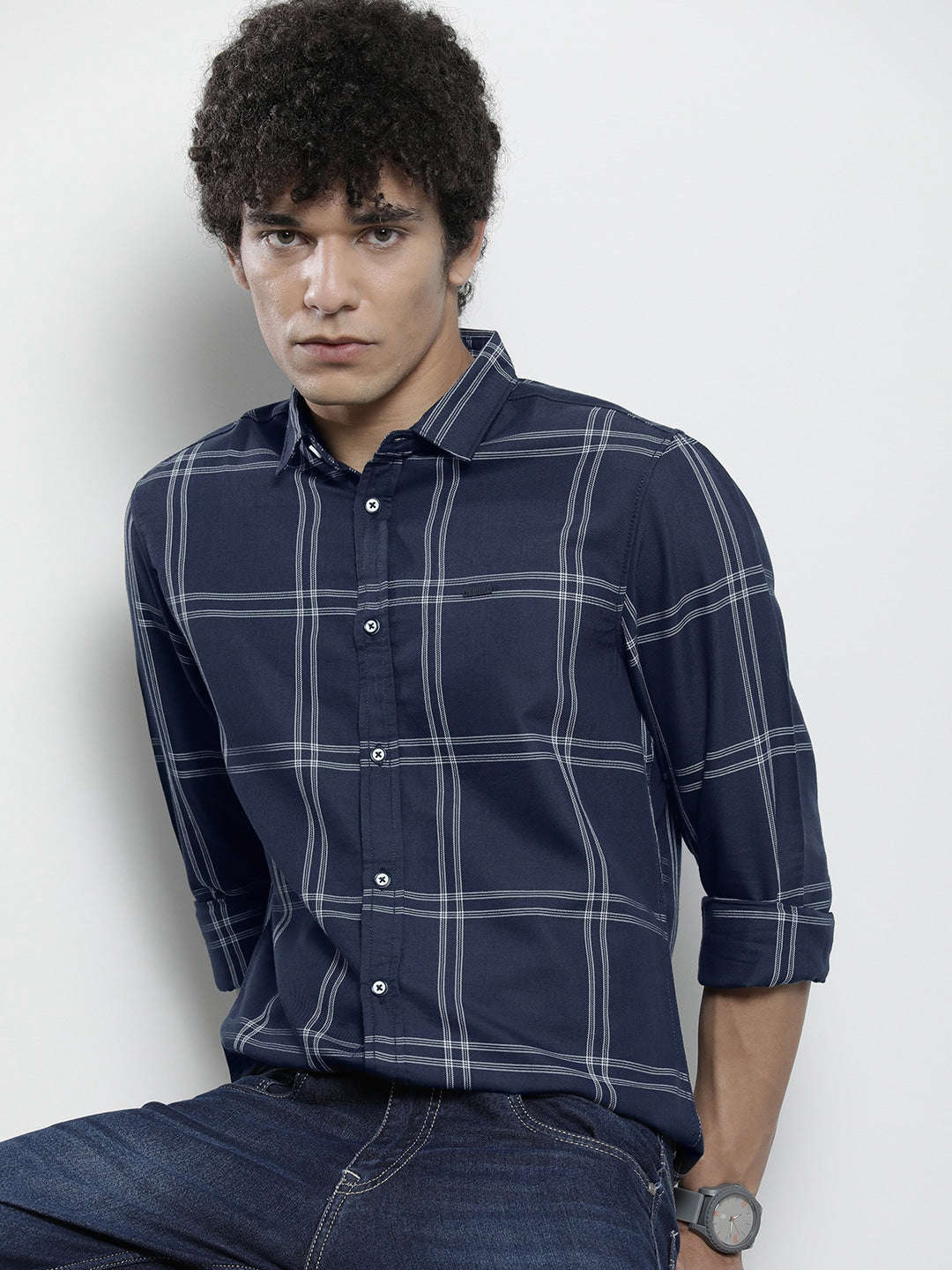 Shop Men Checkered Shirt Online.