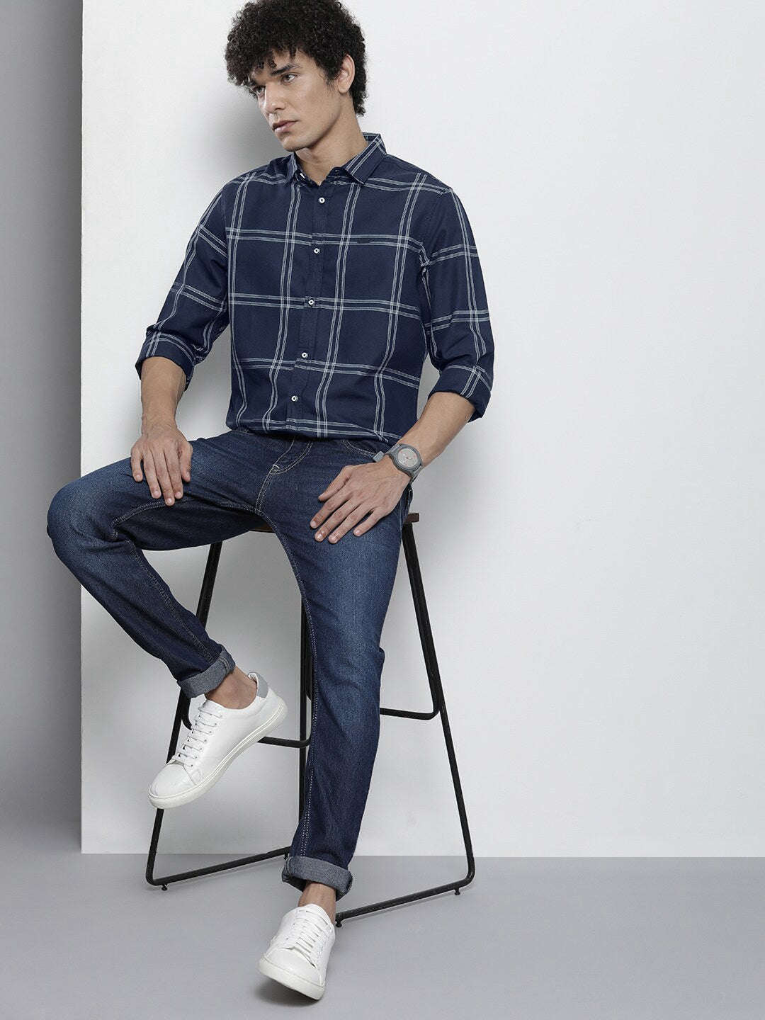 Shop Men Checkered Shirt Online.