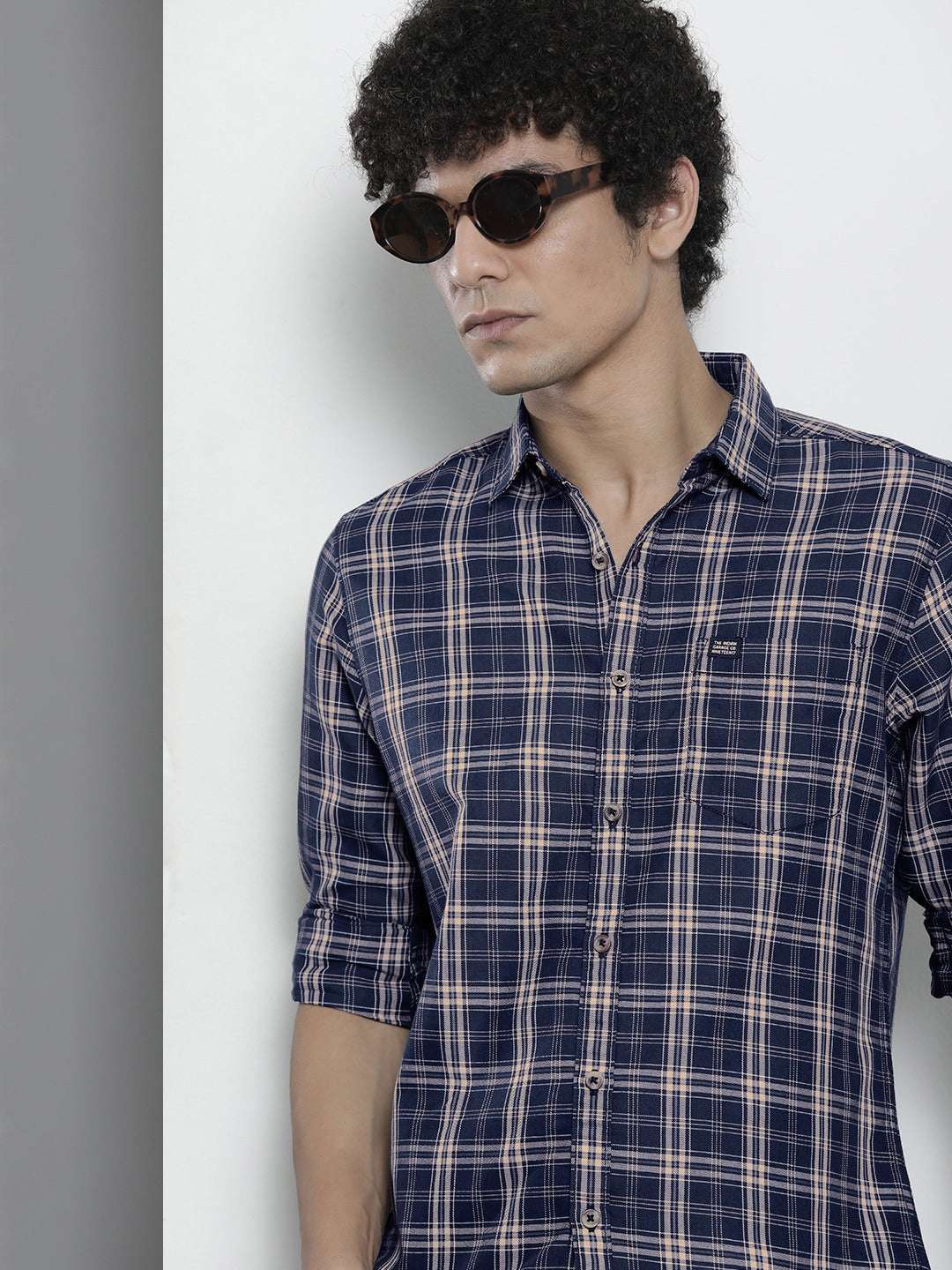 Shop Men Checked Shirt Online.