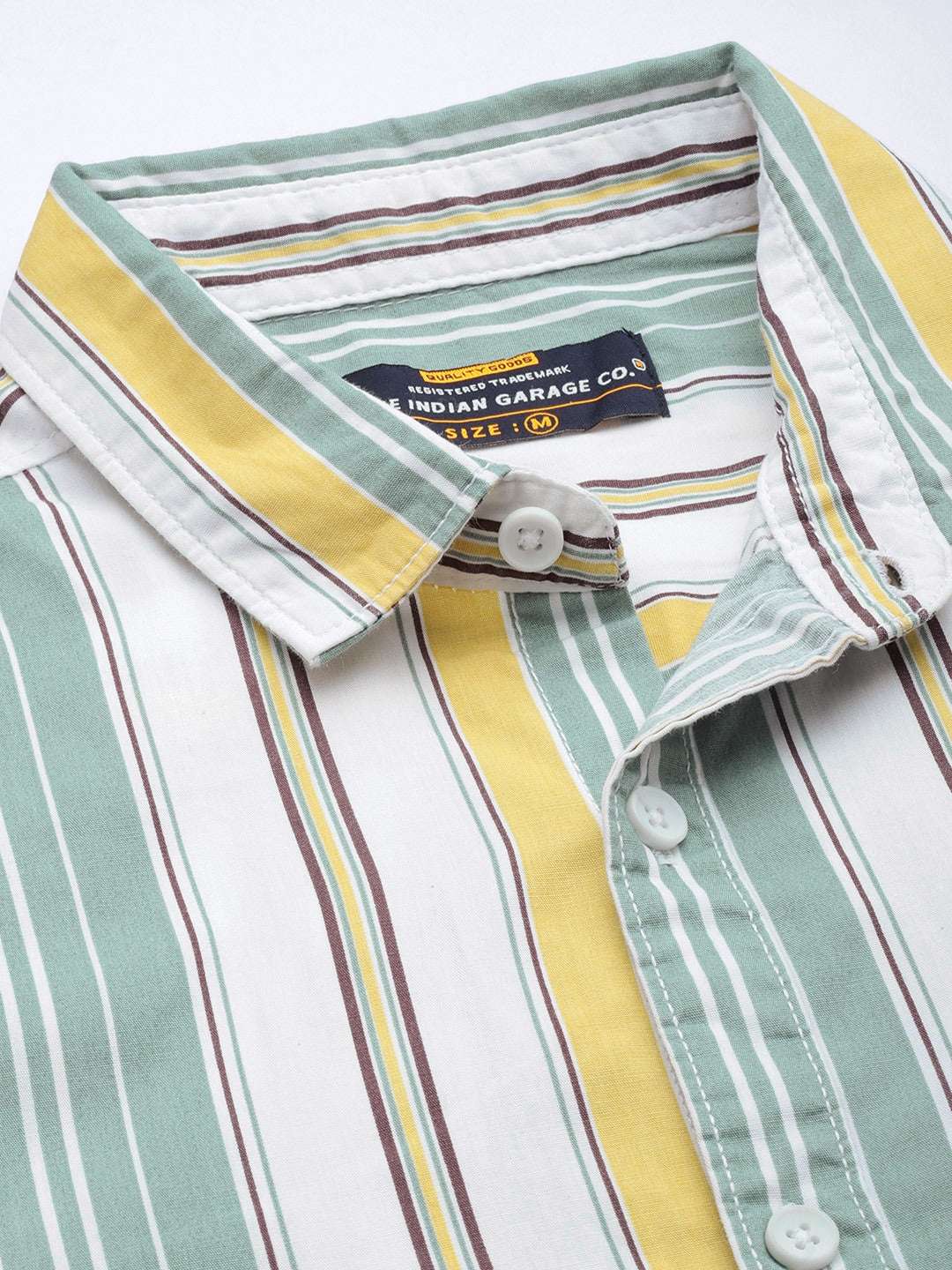 Shop Men's Striped Regular Fit Shirt Online.