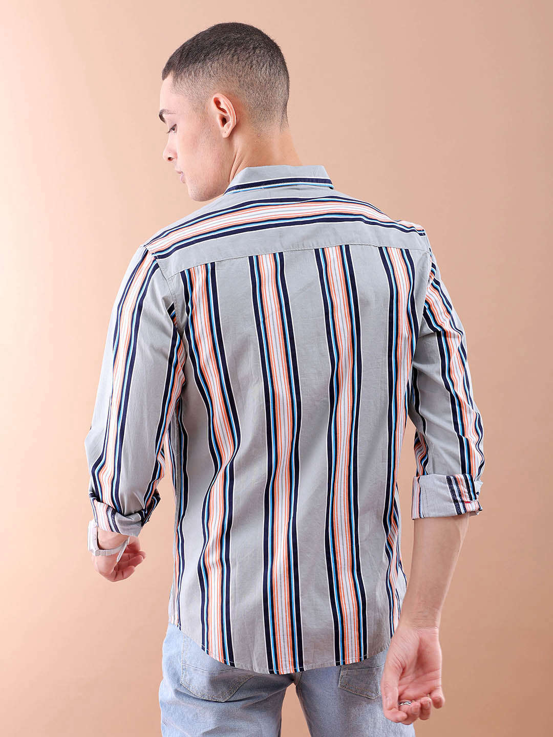 Shop Men Striped Shirt Online.