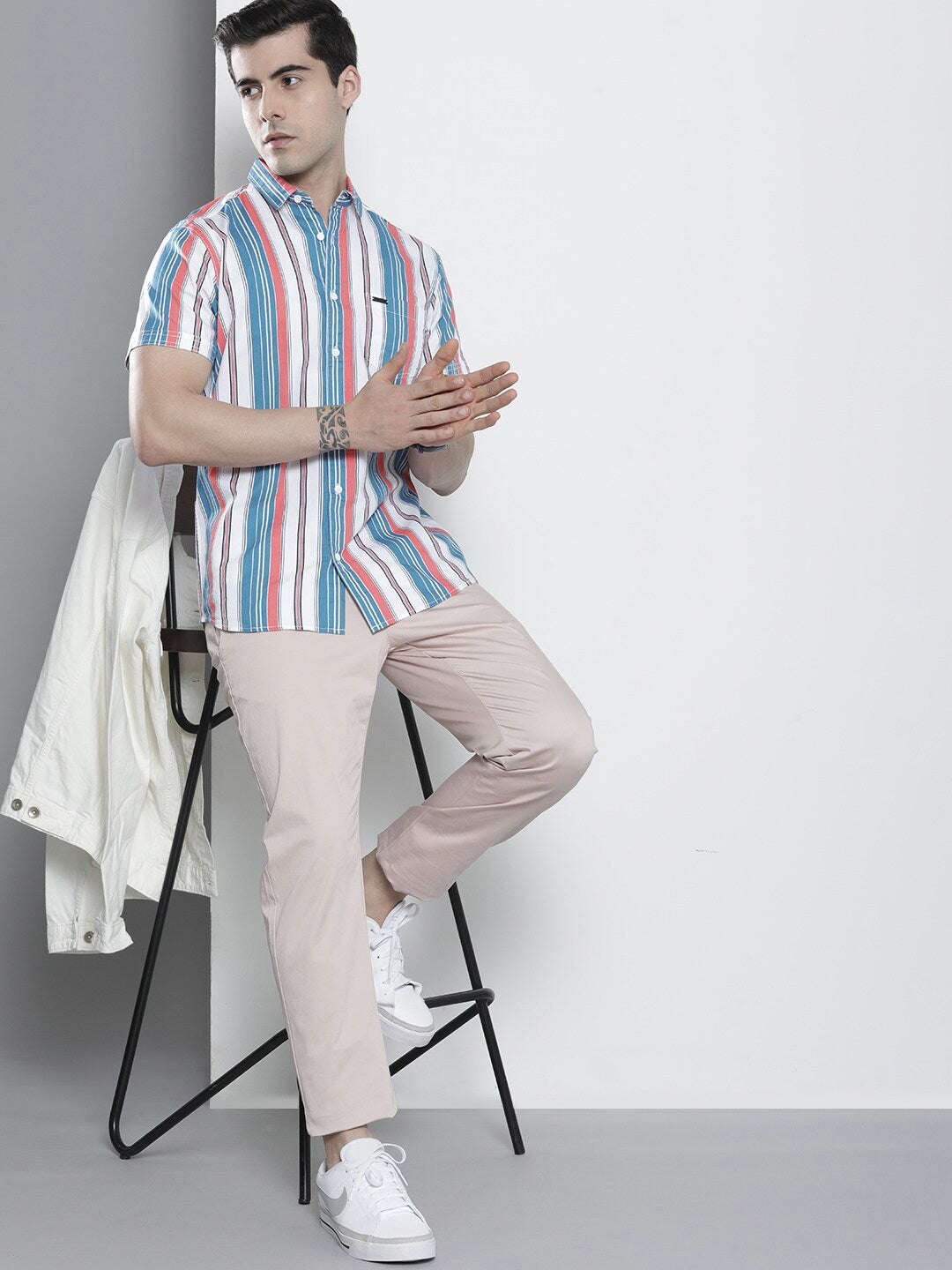 Shop Men Striped Shirt Online.