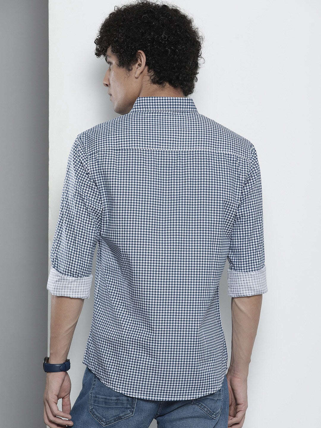 Shop Men's Checked Regular Fit Shirt Online.