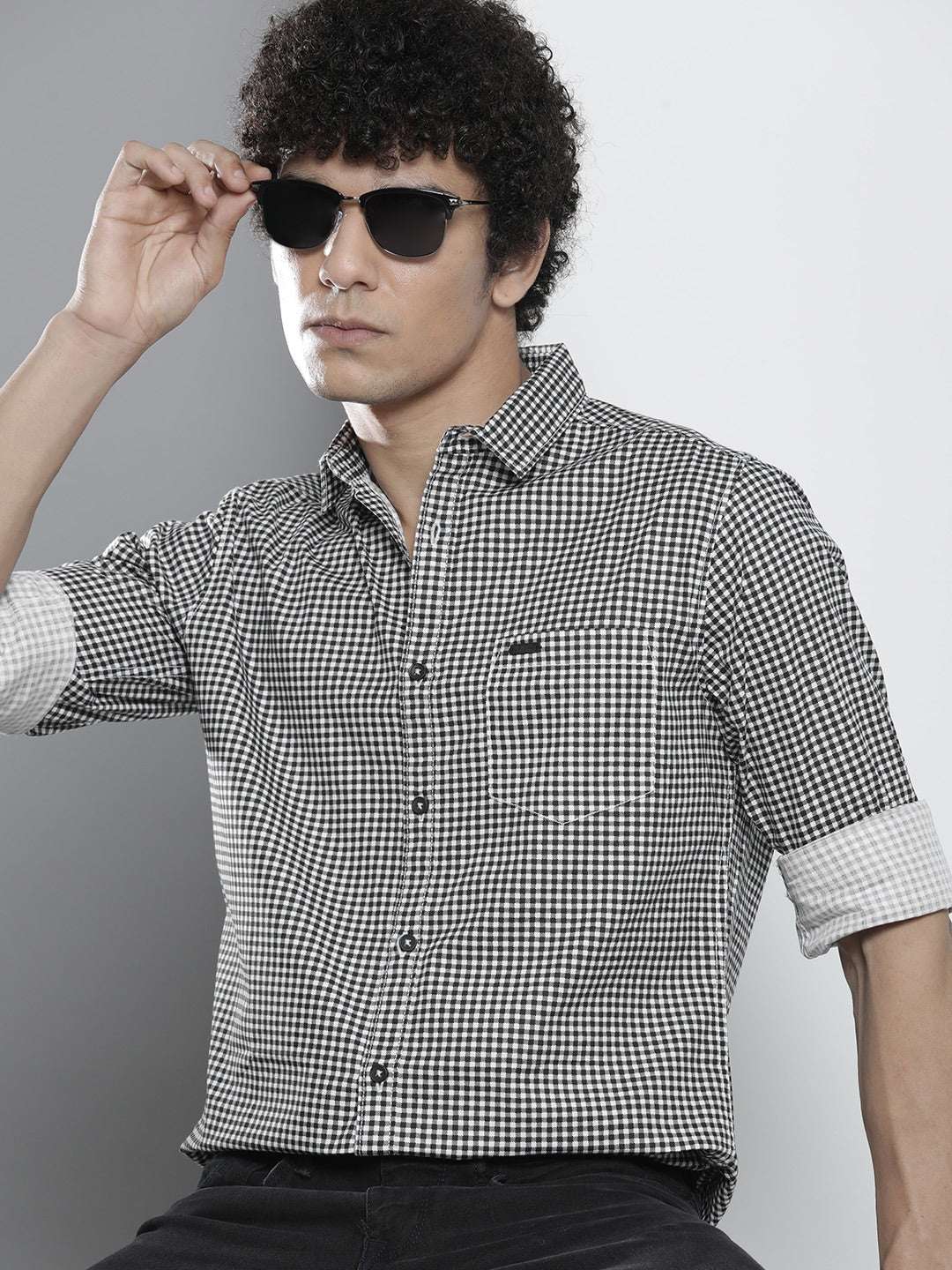 Shop Men Checked Shirt Online.