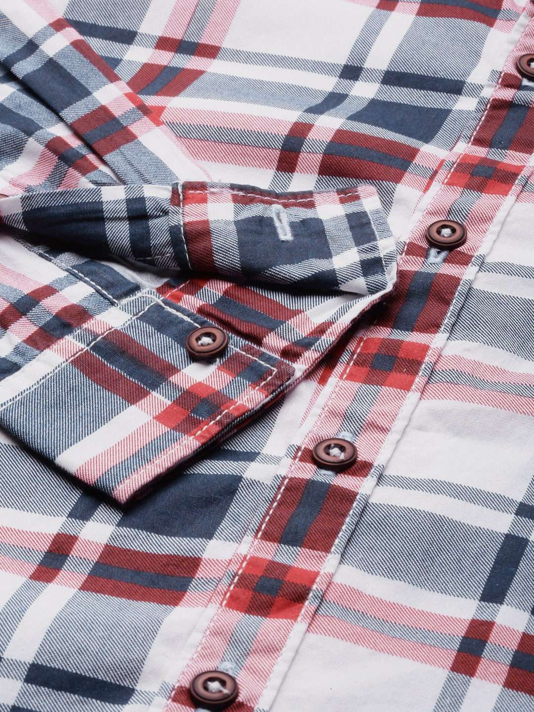 Shop Men's Checked Regular Fit Shirt Online.