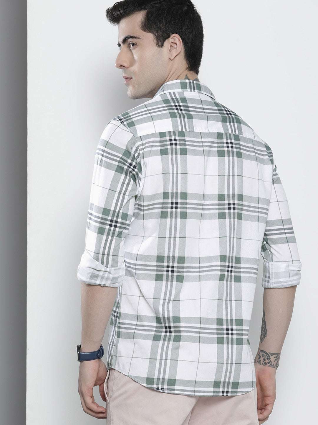 Shop Men Checked Shirt Online.