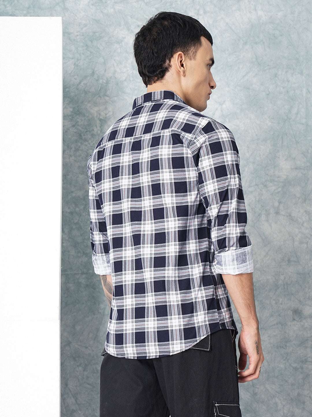 Shop Men Checked Shirt Online.