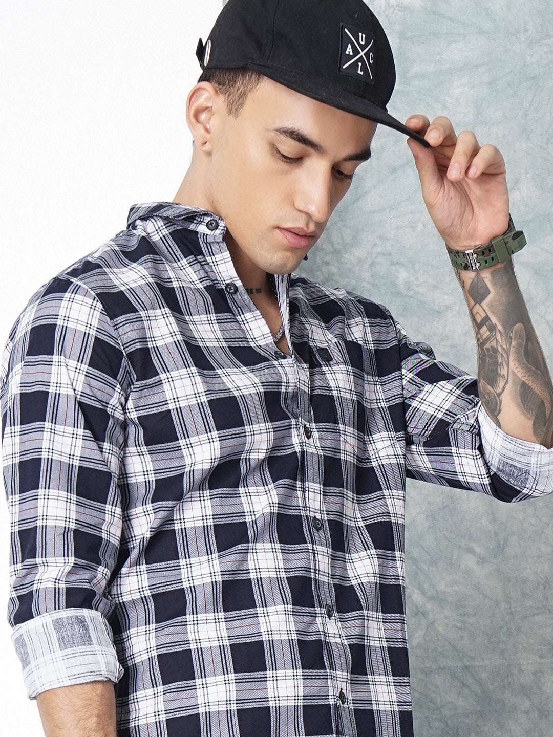 Shop Men Checked Shirt Online.