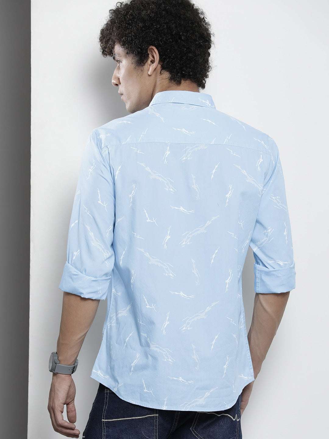 Shop Men's Printed Regular Fit Shirt Online.