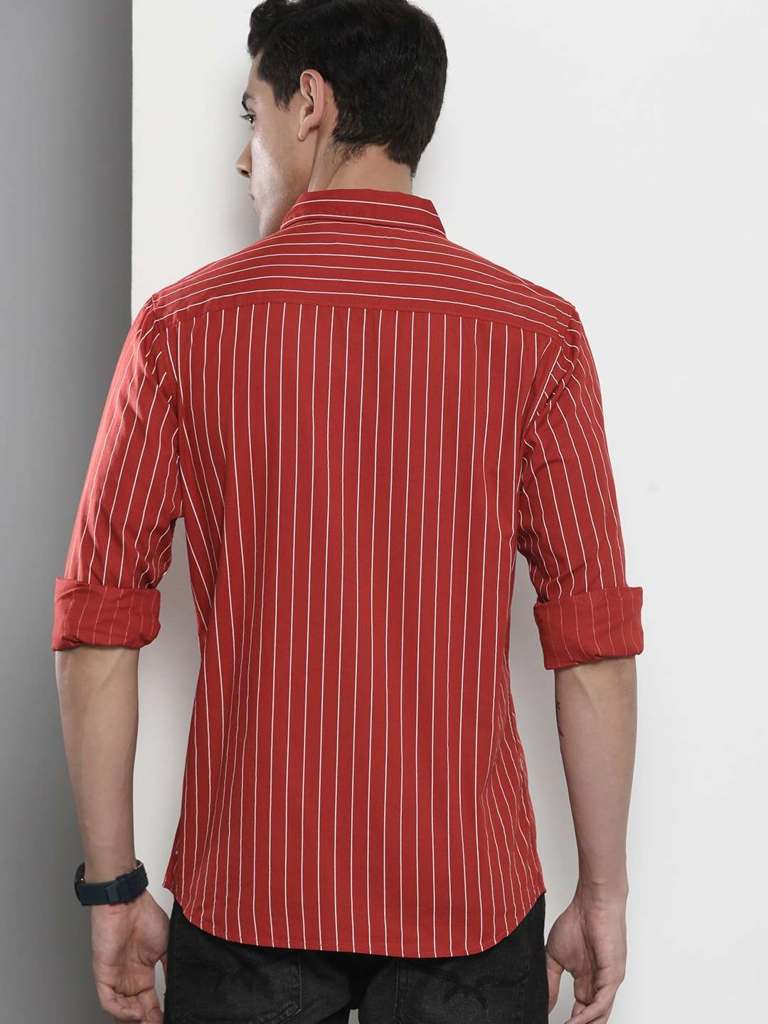 Shop Men Casual Striped Shirt Online.