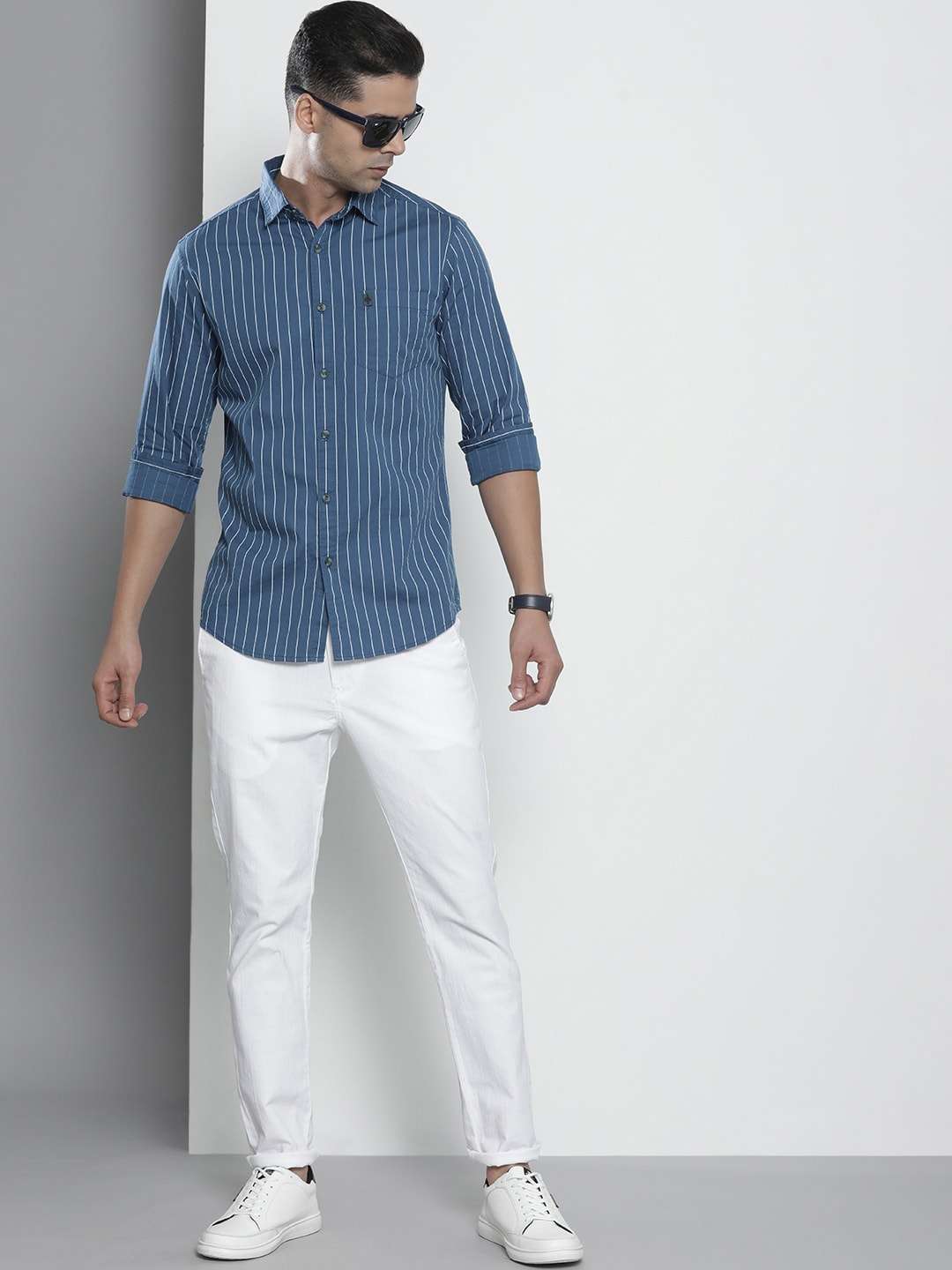 Shop Men Striped Casual Shirt Online.