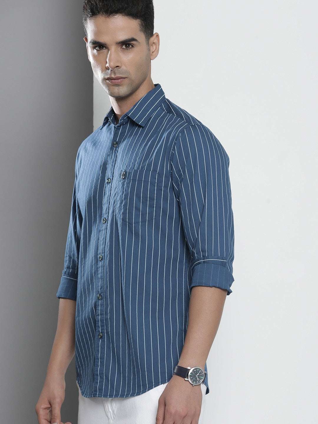 Shop Men Striped Casual Shirt Online.