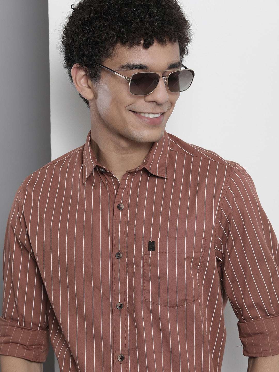 Shop Men Striped Casual Shirt Online.