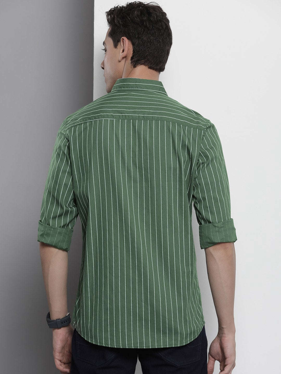 Shop Men Striped Casual Shirt Online.