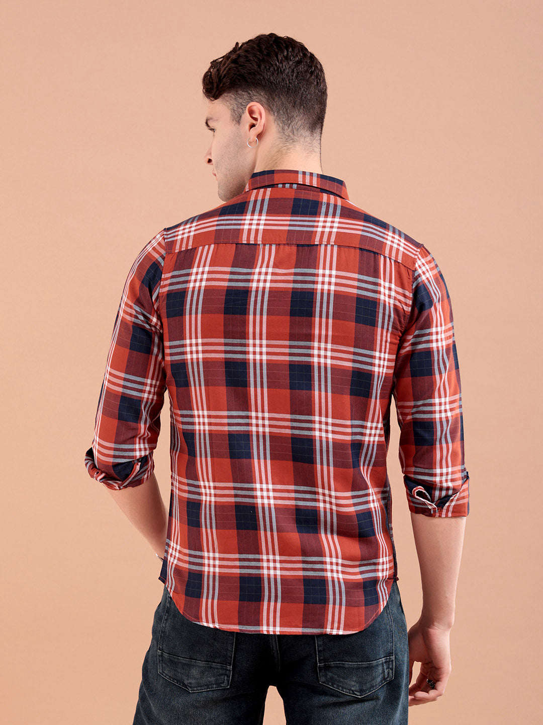 Shop Men Checked Shirt Online.