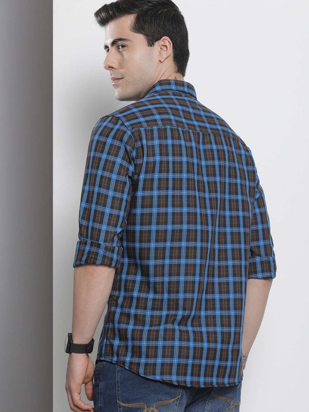 Shop Men Checked Shirt Online.