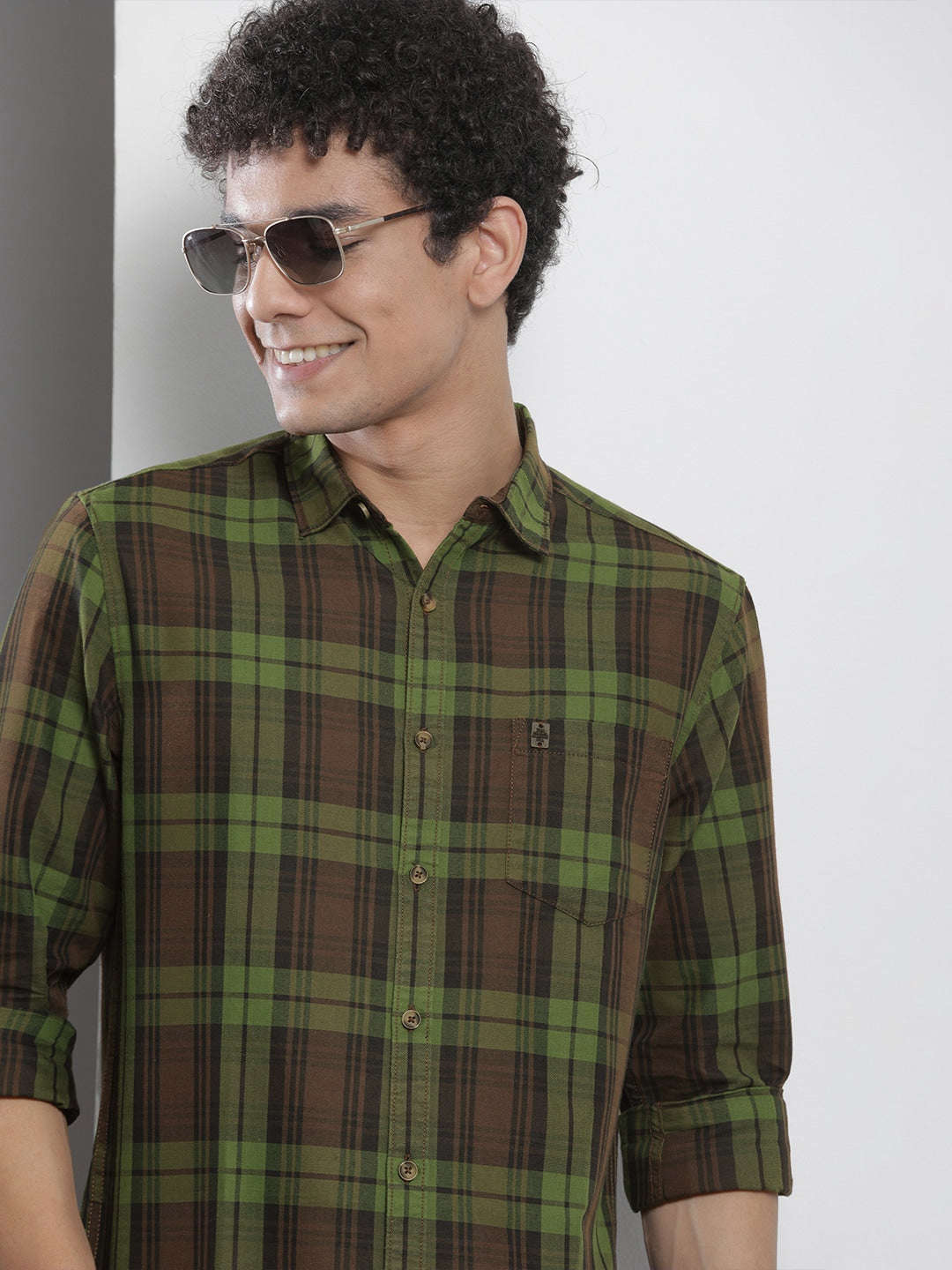 Shop Men Checked Shirt Online.