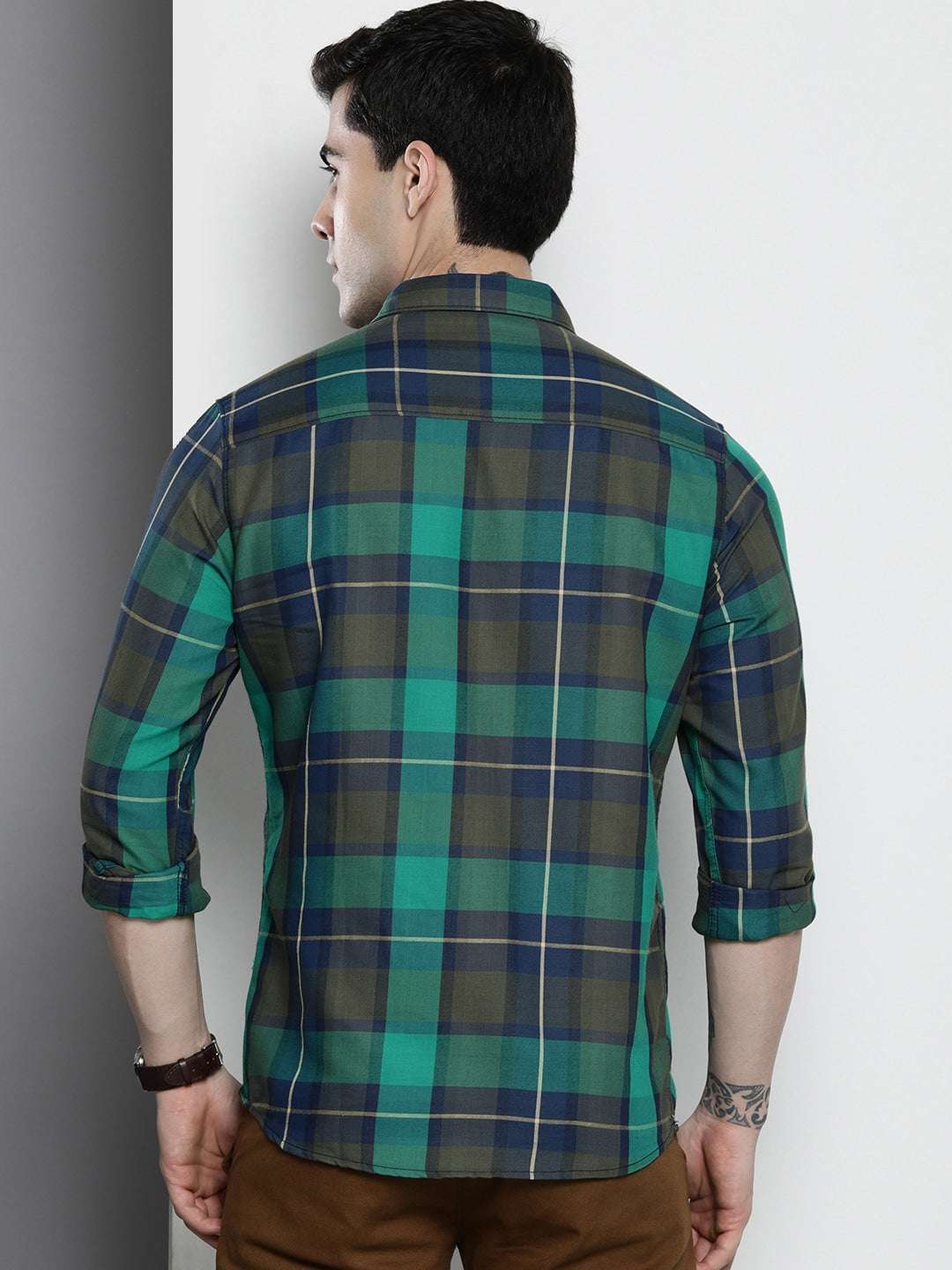 Shop Men Checked Shirt Online.