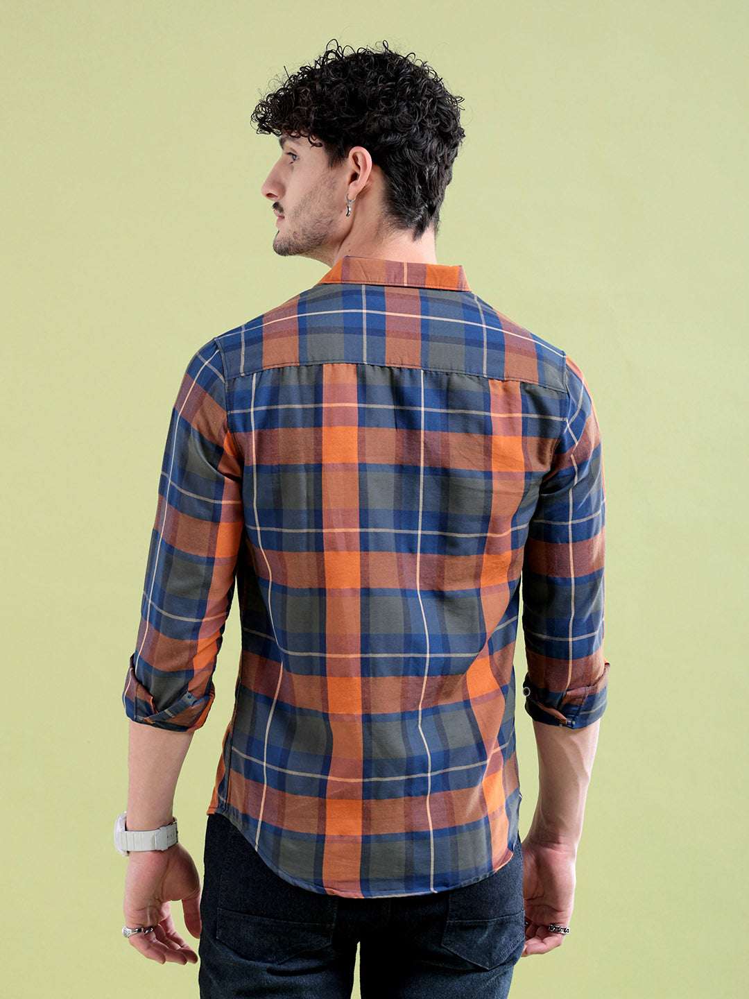 Shop Men Checked Shirt Online.