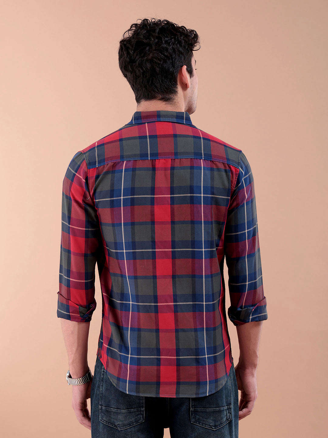 Shop Men Checked Shirt Online.