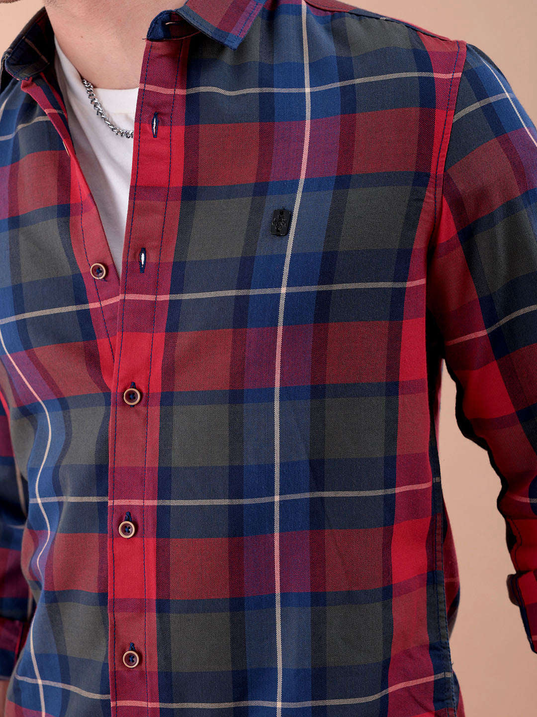 Shop Men Checked Shirt Online.