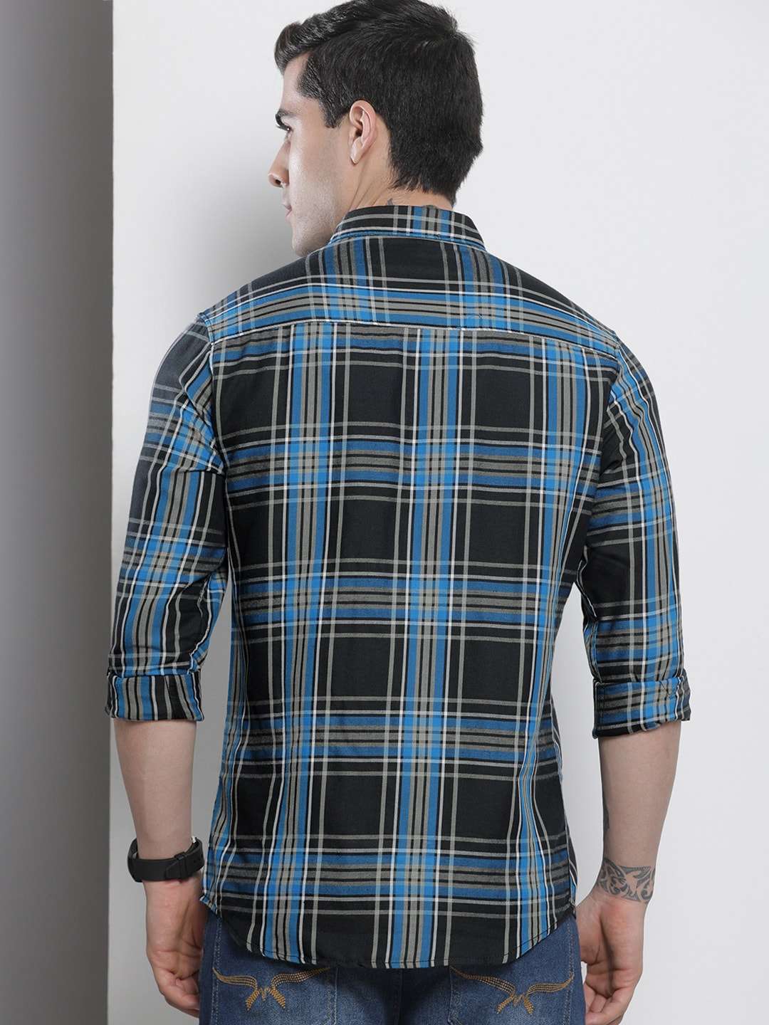 Shop Men Checked Shirt Online.