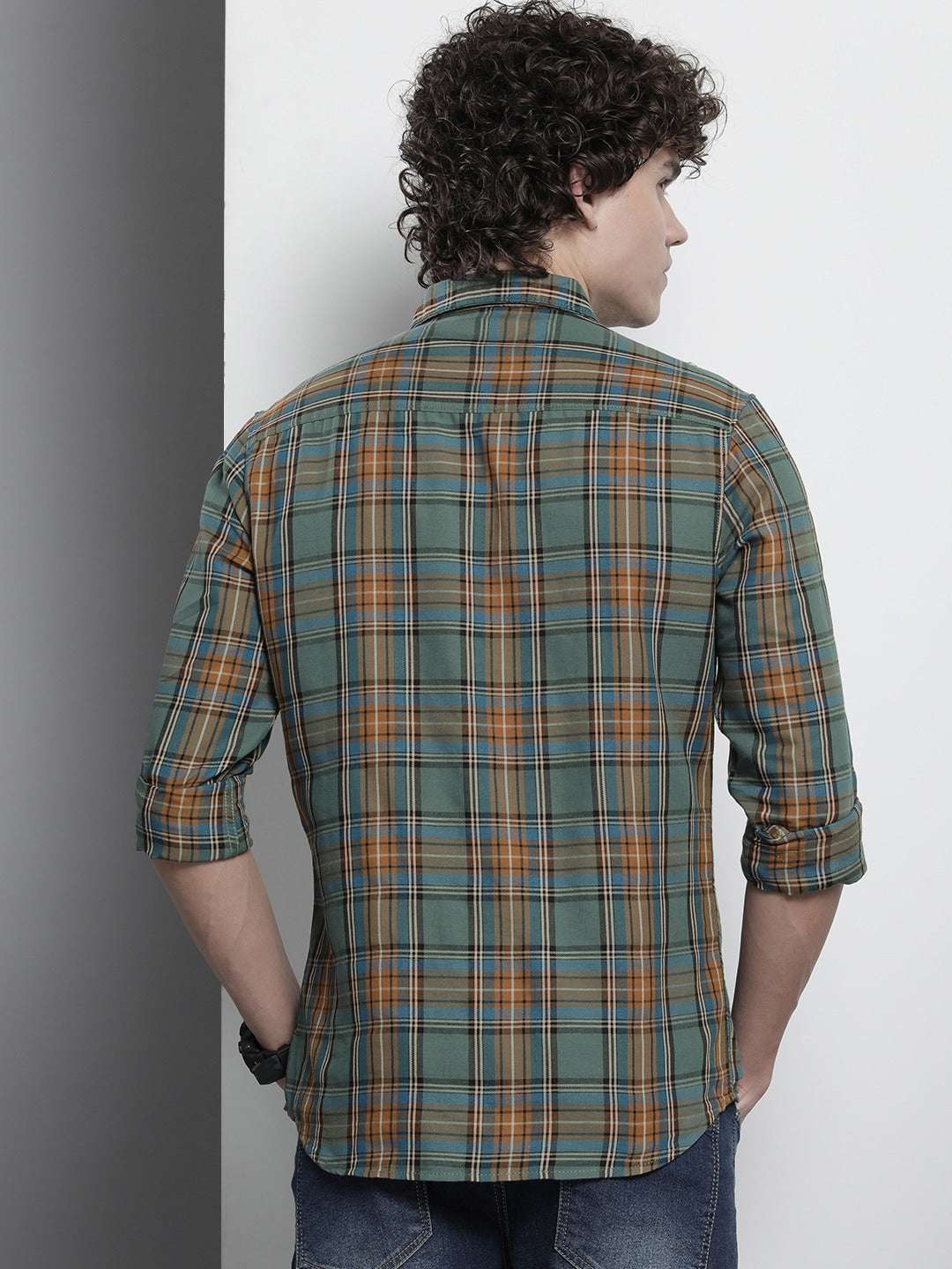 Shop Men Checked Shirt Online.