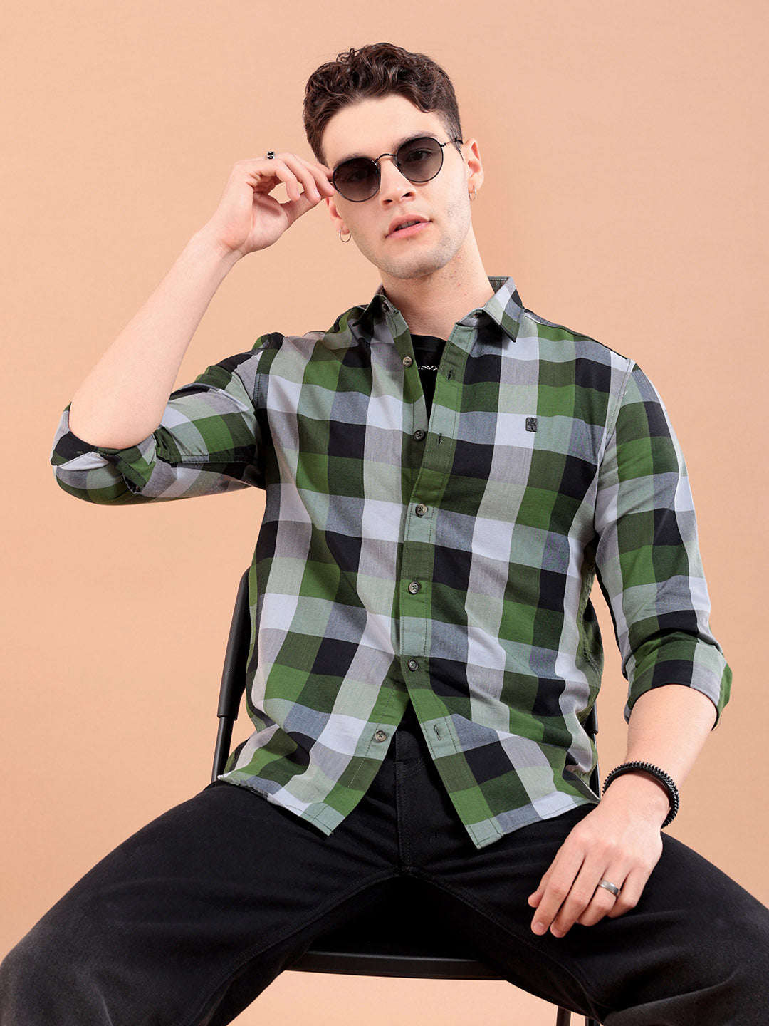 Shop Men Checkered Shirt Online.