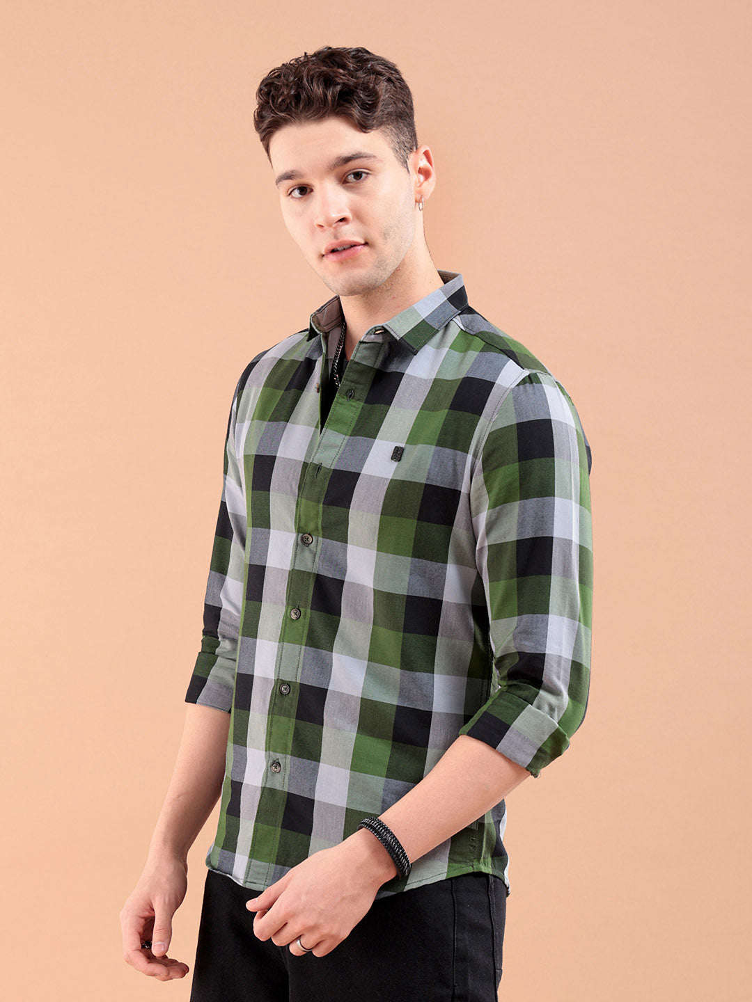 Shop Men Checkered Shirt Online.