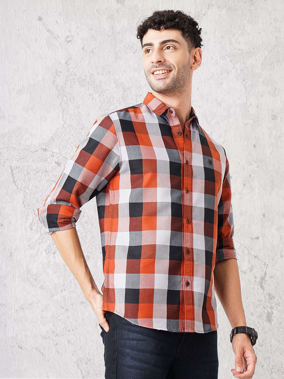 Shop Men Checkered Shirt Online.