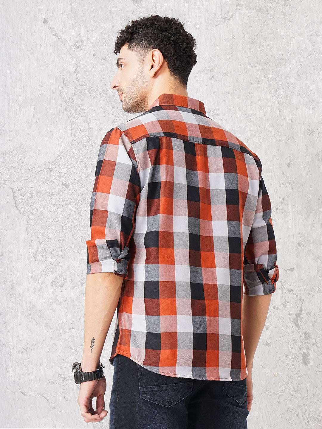 Shop Men Checkered Shirt Online.