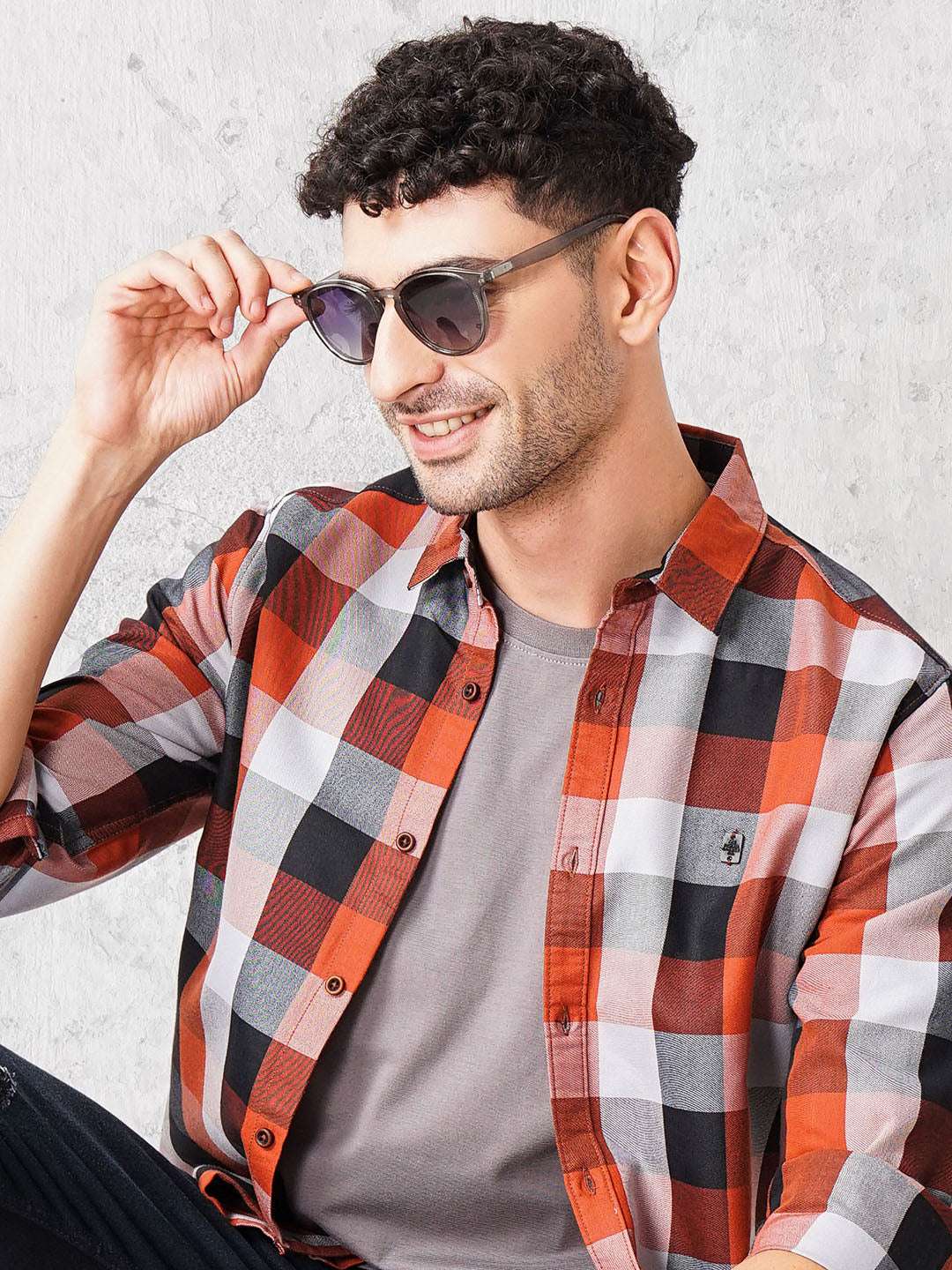 Shop Men Checkered Shirt Online.