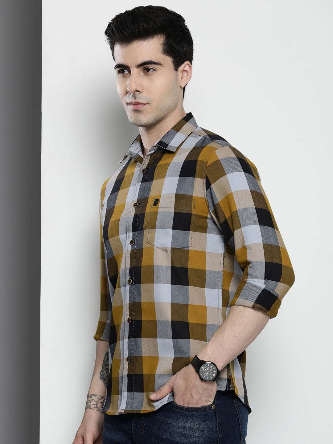 Shop Men Checkered Shirt Online.