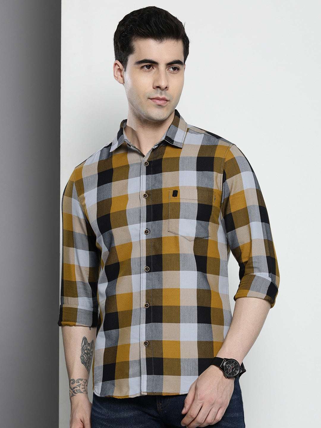 Shop Men Checkered Shirt Online.