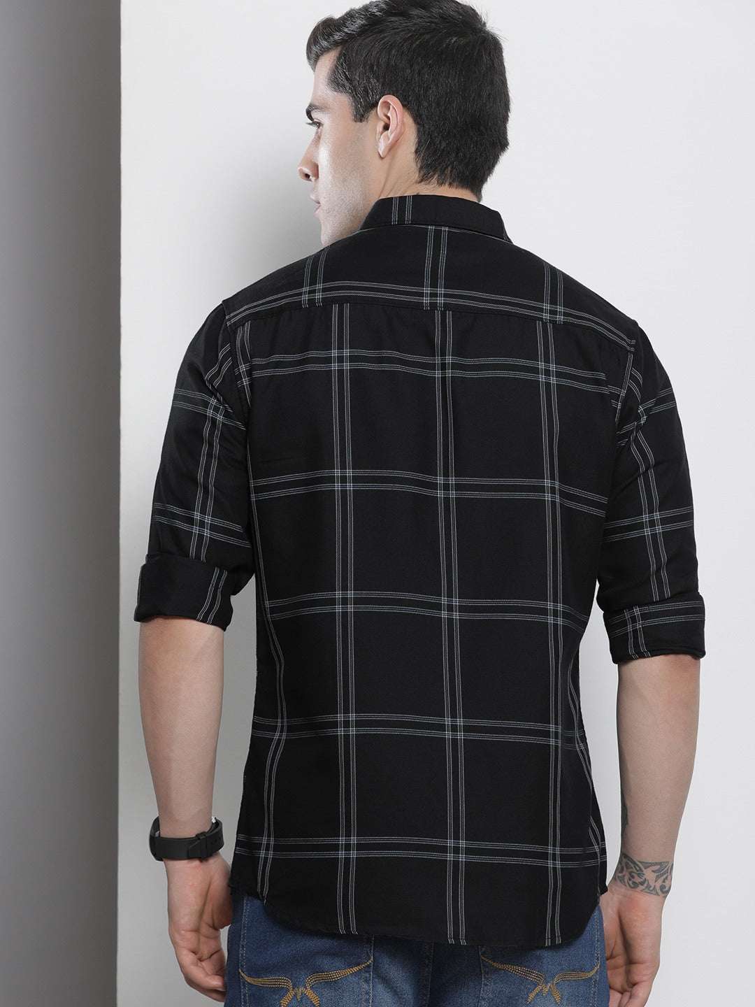 Shop Men Checked Shirt Online.