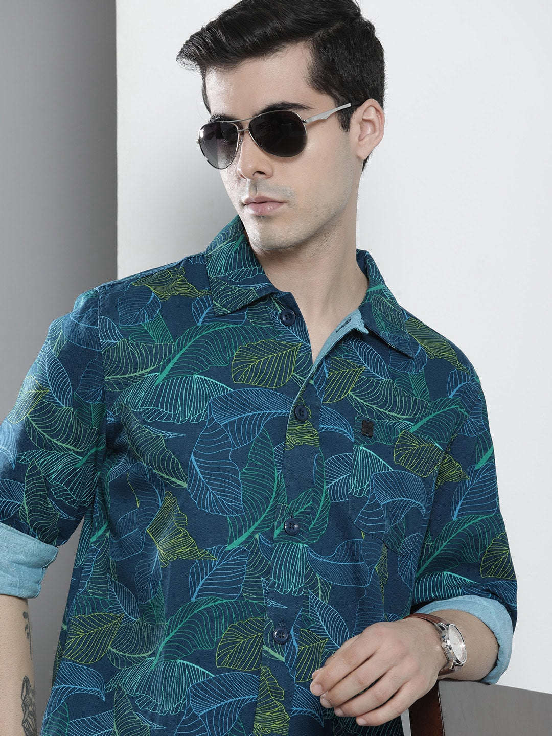 Shop Men Printed Overshirt Online.