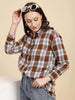 Shop Women Checked Shirt Online.