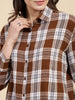 Shop Women Checked Shirt Online.