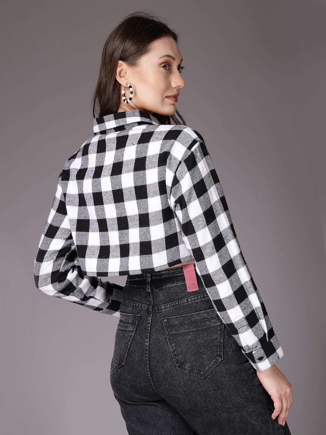 Shop Women Checked Shirt Online.