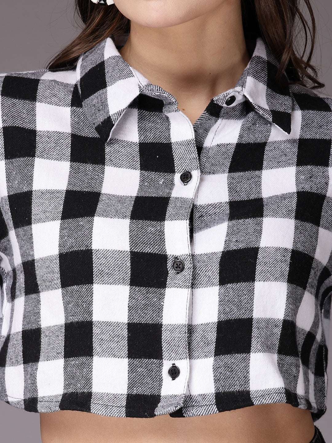 Shop Women Checked Shirt Online.