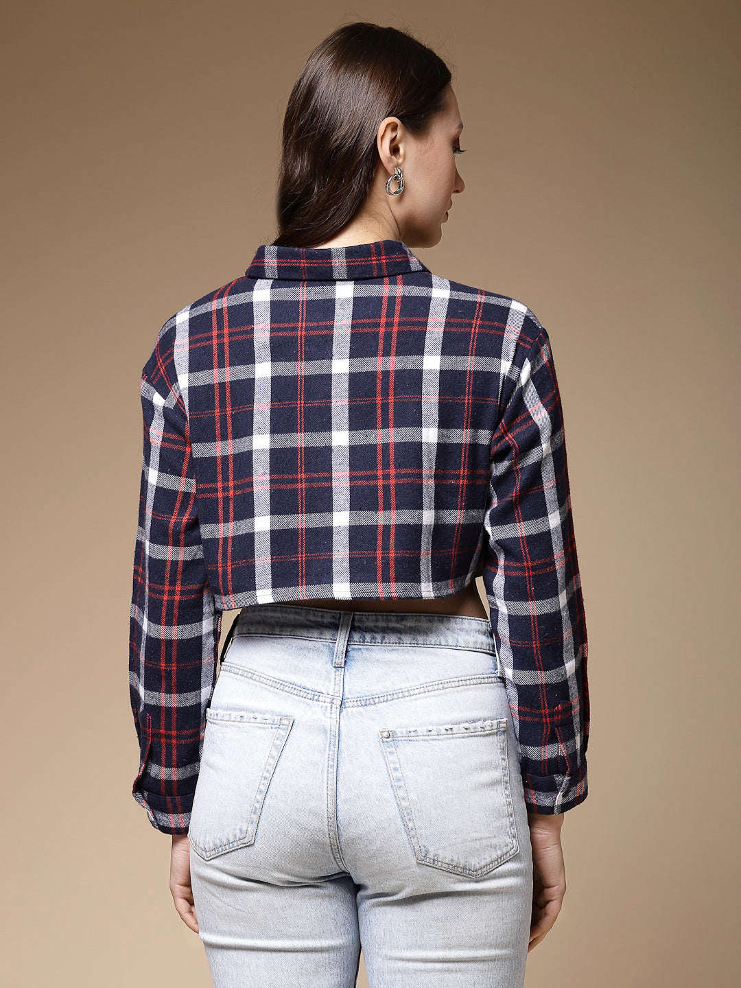 Shop Women Checked Shirt Online.