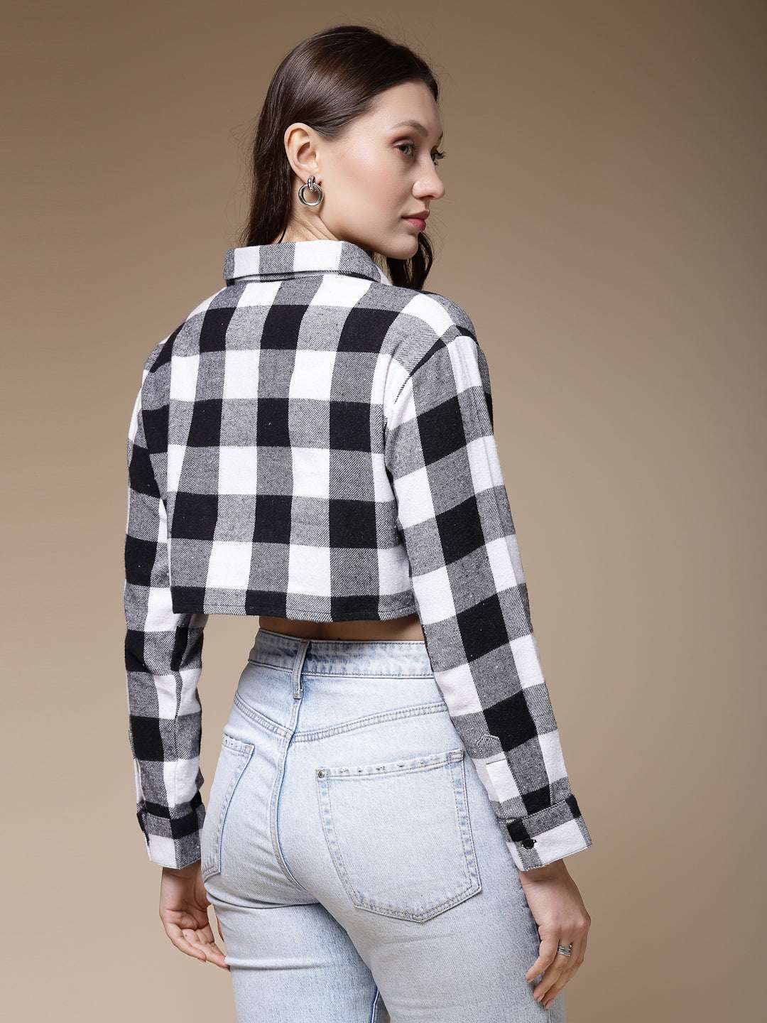 Shop Women Checked Shirt Online.