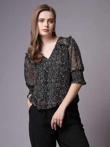 Shop Women Printed Top Online.