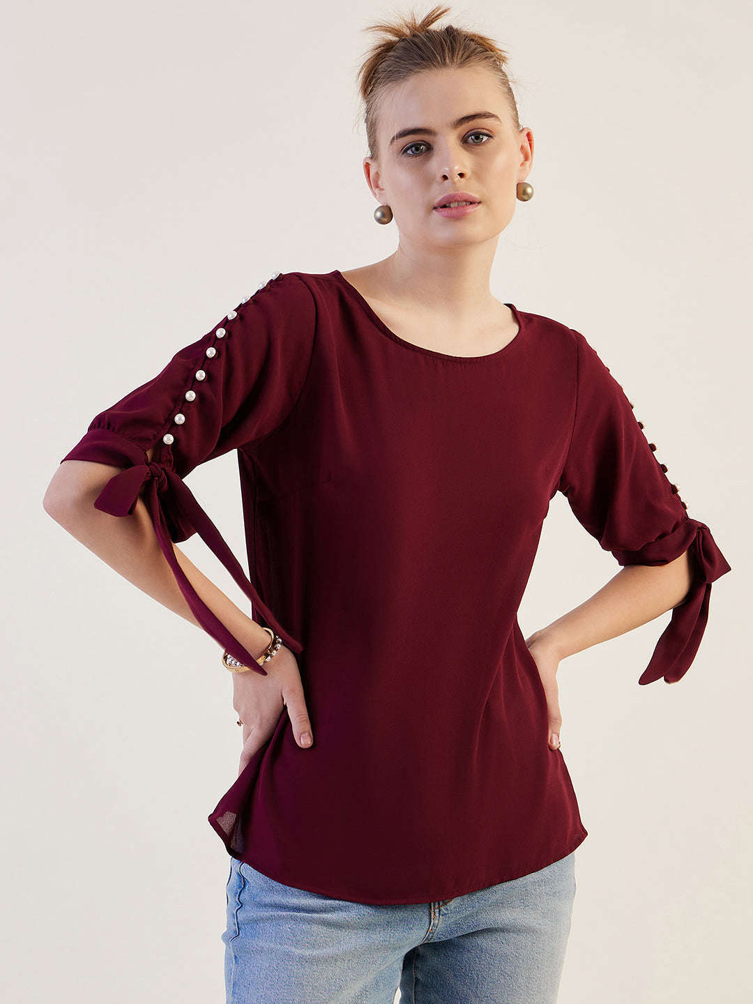 Shop Women Solid Top Online.