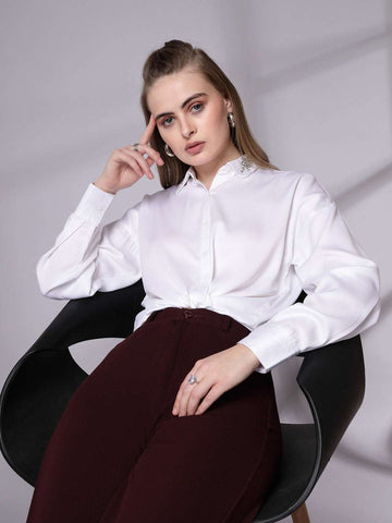 Shop Women Solid Shirt Online.