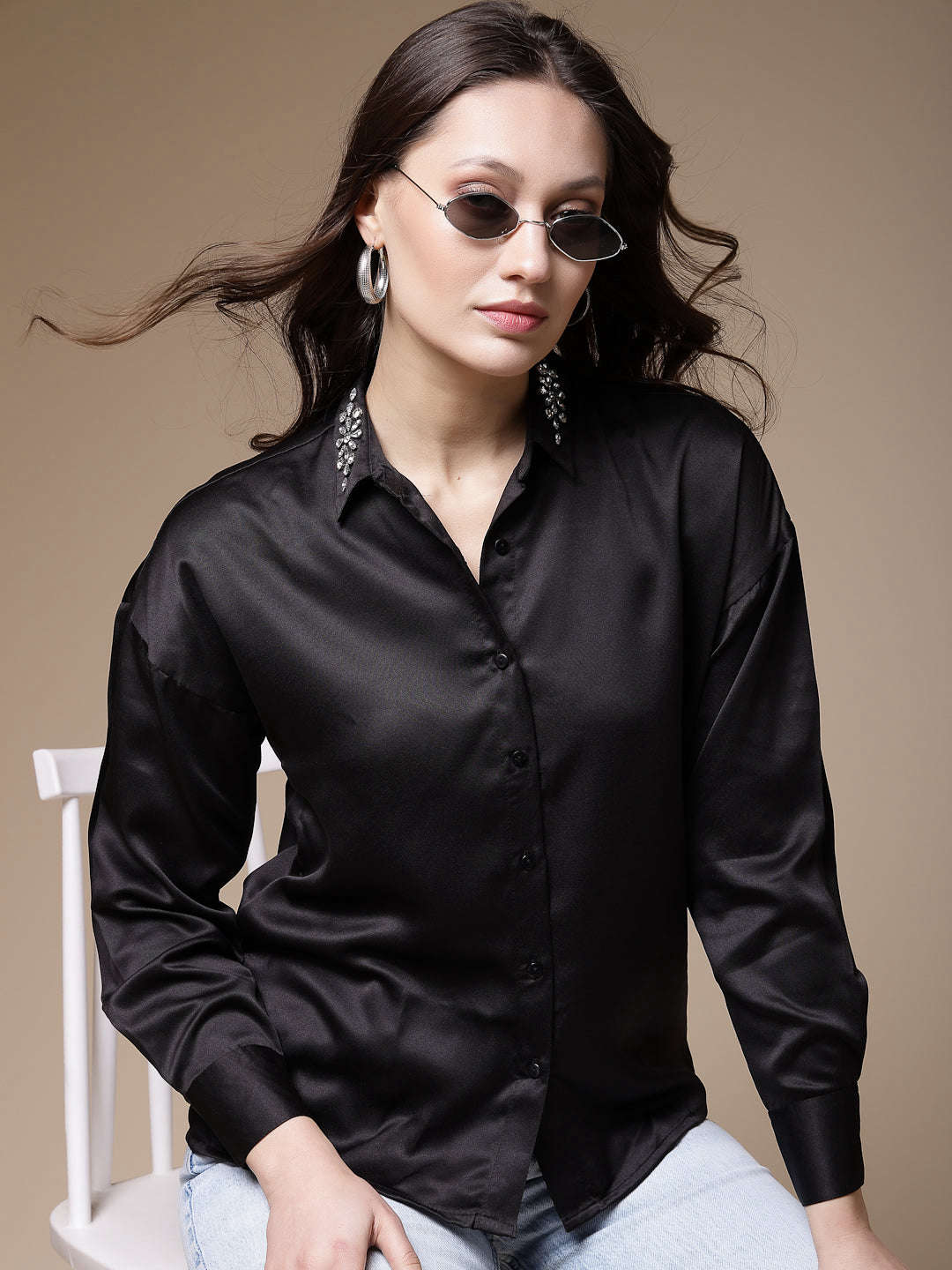 Shop Women Solid Shirt Online.