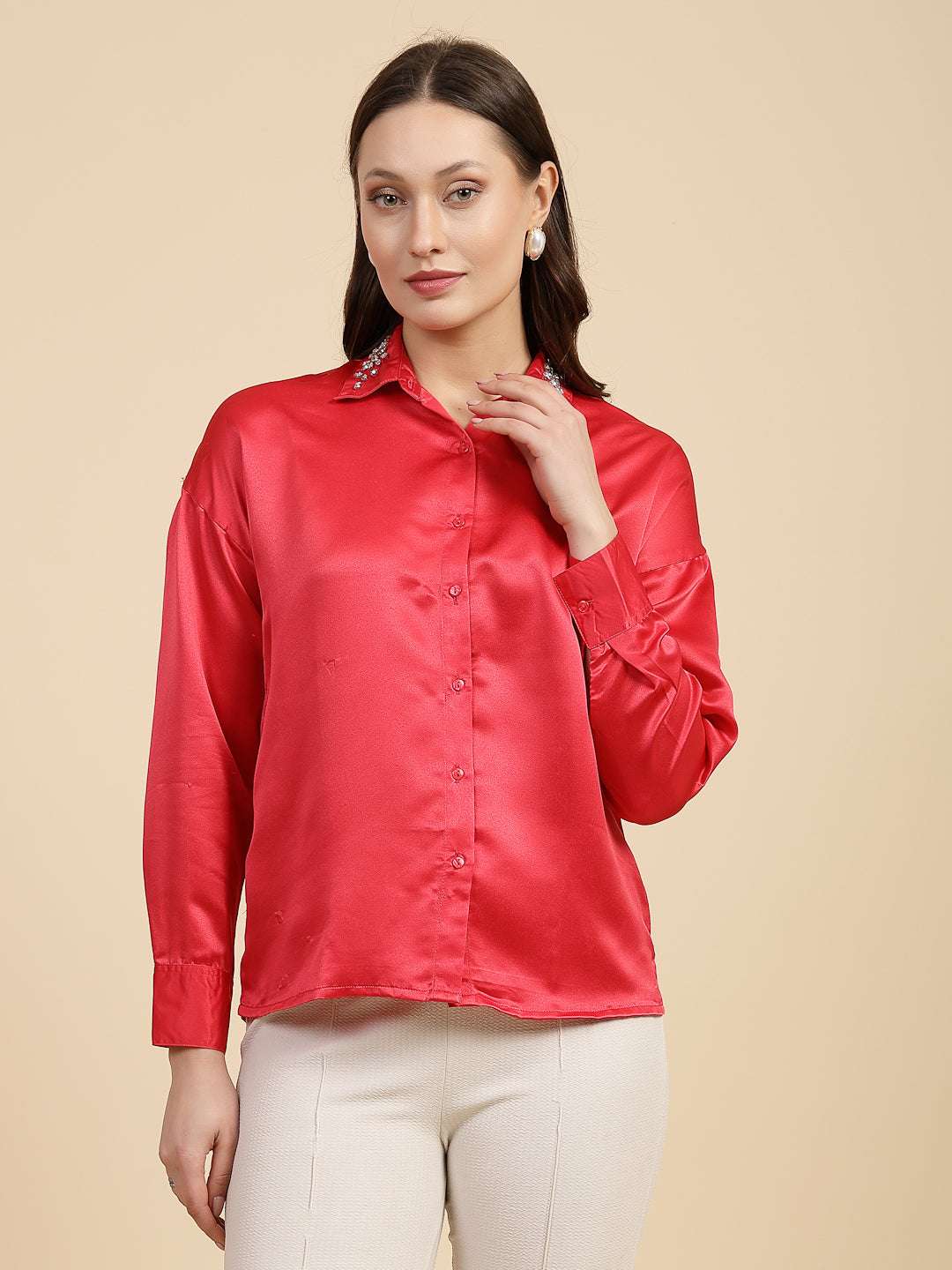 Shop Women Solid Shirt Online.