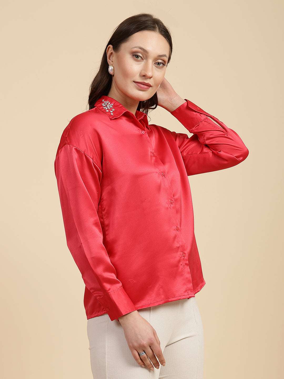 Shop Women Solid Shirt Online.