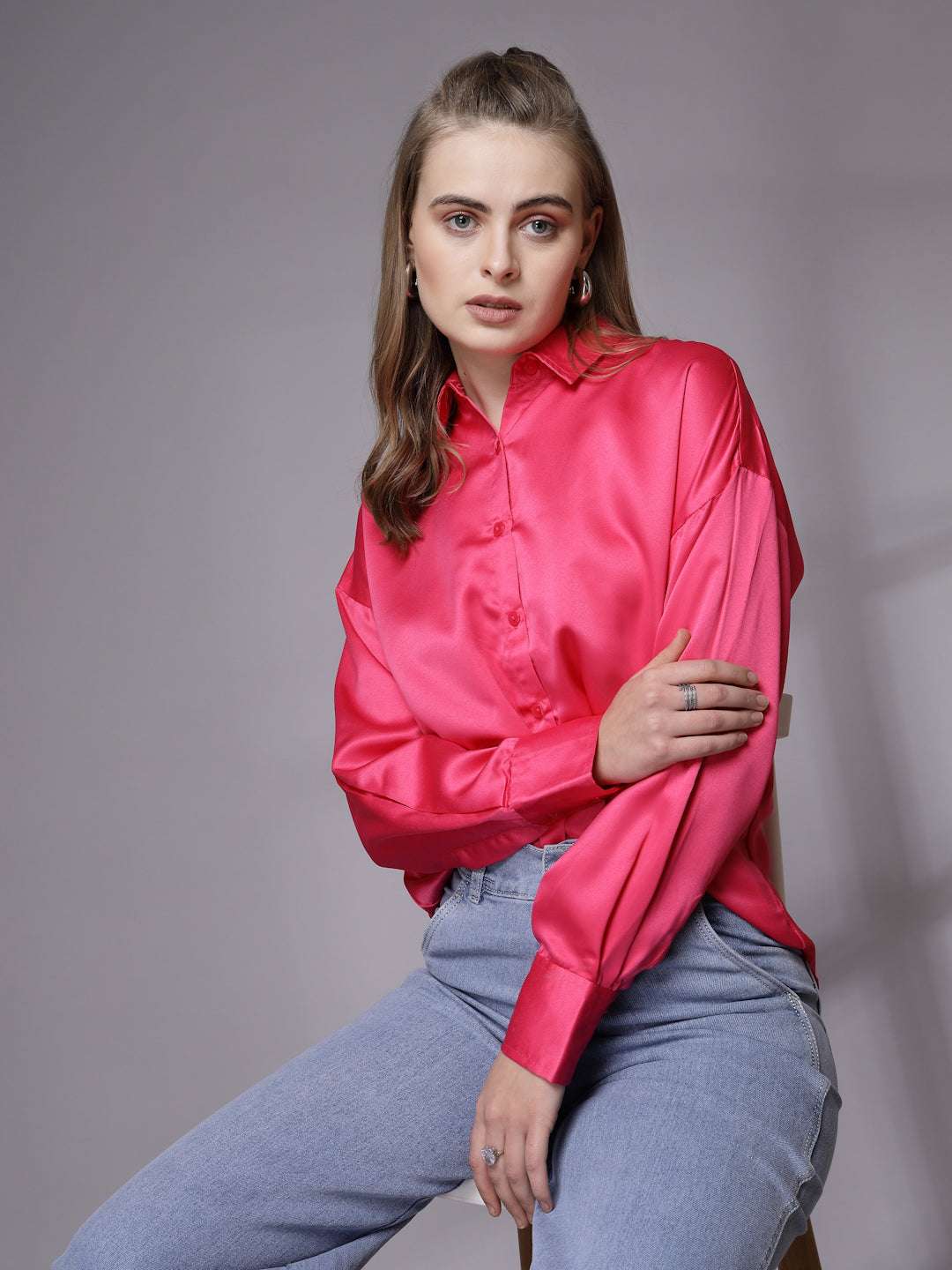 Shop Women Solid Shirt Online.