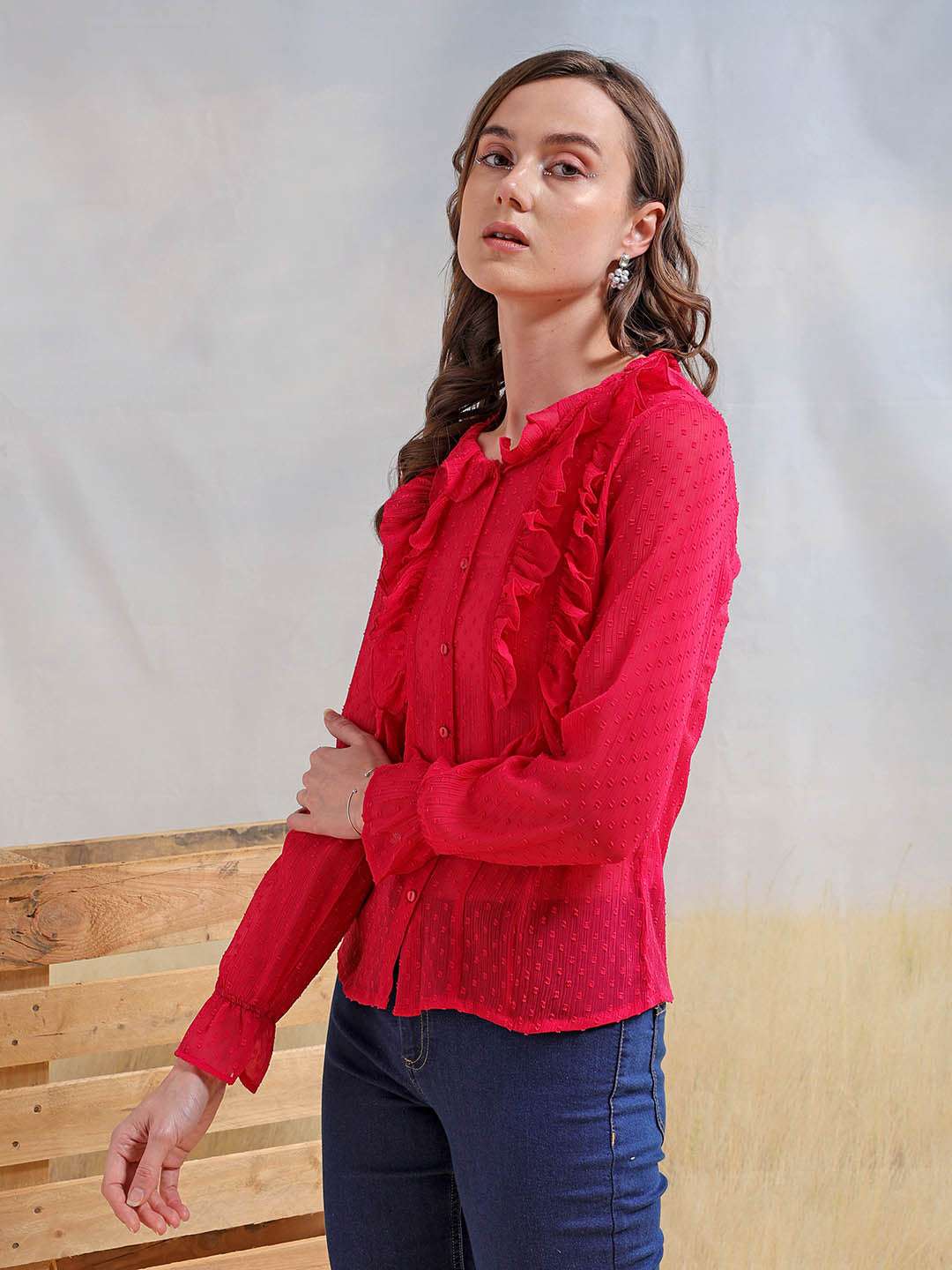 Shop Women Solid Shirt Online.